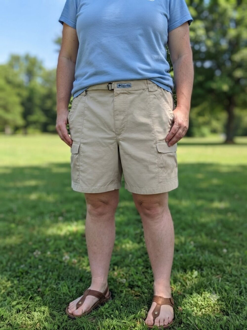 Columbia Beige Cargo Hiking Utility Shorts XXL
